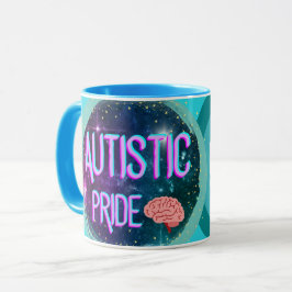 Caneca Orgulho Autista Cérebro Cereal Café Mug