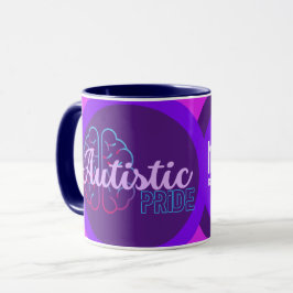 Caneca Orgulho Autista Cérebro Moderno Mug de Café