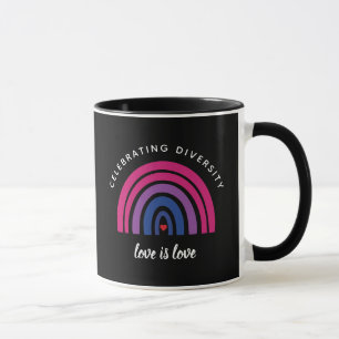 Caneca Orgulho Bissexual Celebrando Diversidade O Amor É