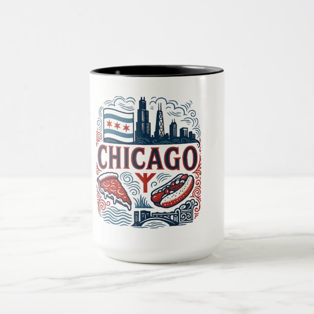 Caneca Orgulho da cidade de Chicago (Centro)