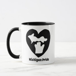 Caneca Orgulho de Michigan Coração