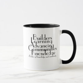 Caneca Orgulho de Tipografia Preta