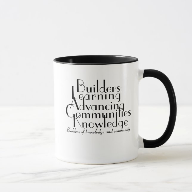Caneca Orgulho de Tipografia Preta (Direita)