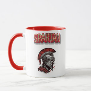 Caneca Orgulho do Guerreiro - Capacete Espartano com Plum
