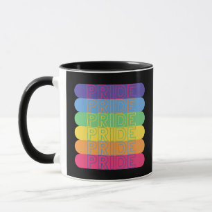 Caneca Orgulho em cores do arco-íris