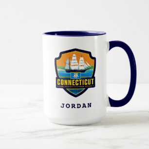 Caneca Orgulho Estatal   Connecticut