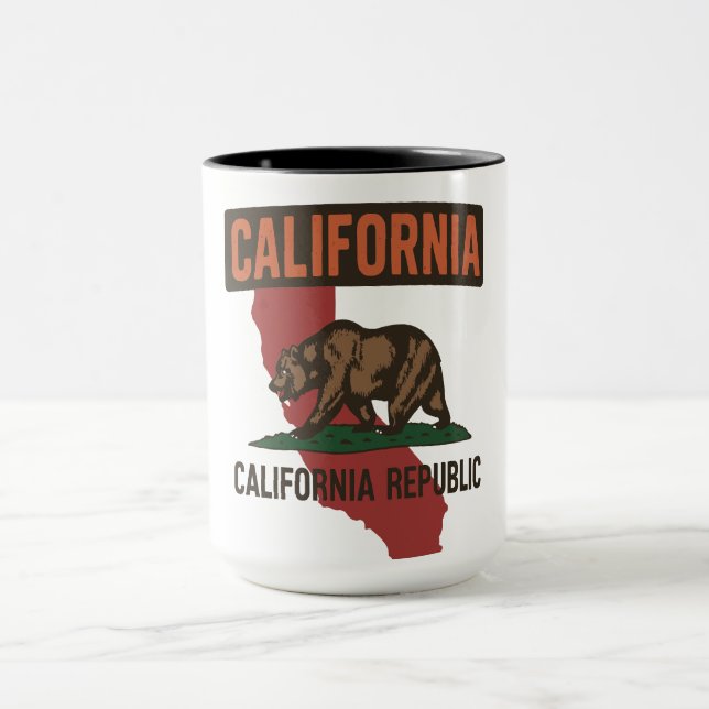 Caneca Orgulho estatal da República da Califórnia (Centro)