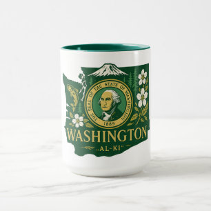 Caneca Orgulho estatal de Washington