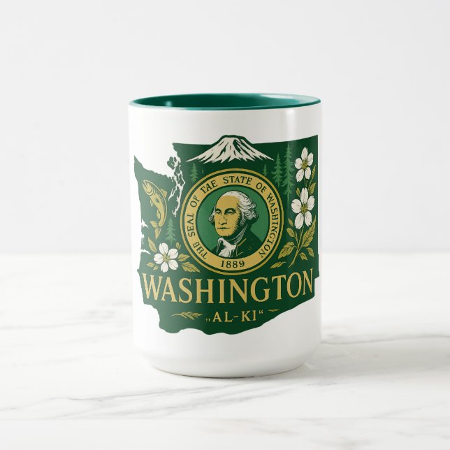 Caneca Orgulho estatal de Washington (Centro)