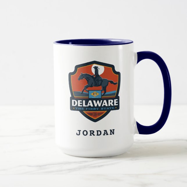 Caneca Orgulho Estatal | Delaware (Direita)