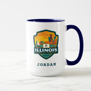 Caneca Orgulho Estatal   Illinois