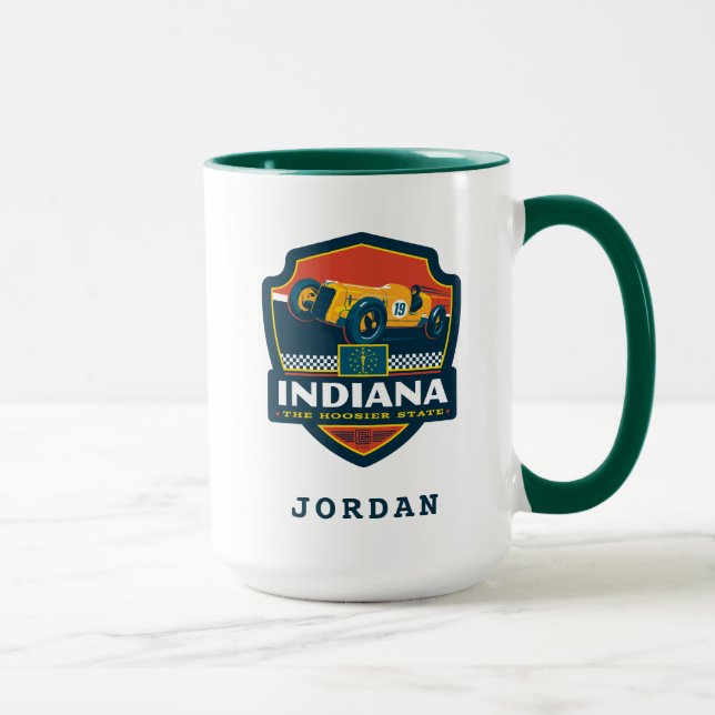 Caneca Orgulho Estatal | Indiana (Direita)