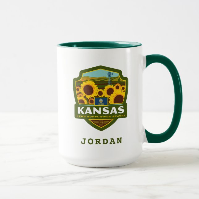 Caneca Orgulho Estatal | Kansas (Direita)