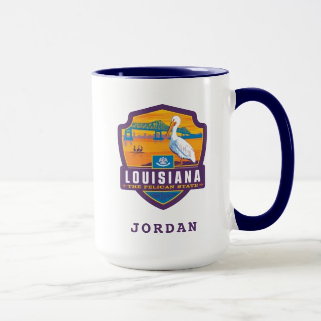 Caneca Orgulho Estatal | Louisiana (Direita)