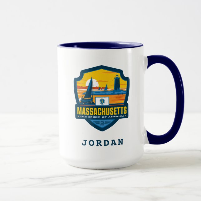 Caneca Orgulho Estatal | Massachusetts (Direita)
