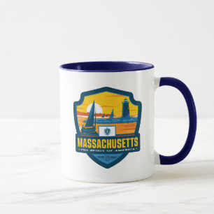 Caneca Orgulho Estatal   Massachusetts