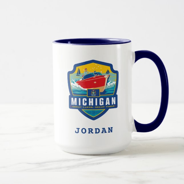 Caneca Orgulho Estatal | Michigan (Direita)