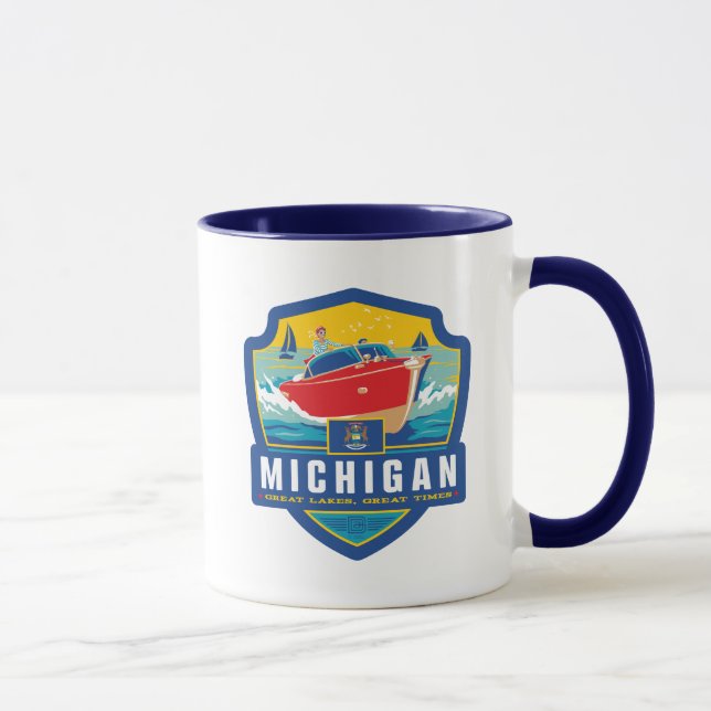 Caneca Orgulho Estatal | Michigan (Direita)