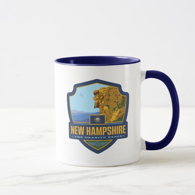 Caneca Orgulho Estatal | Nova Hampshire (Direita)