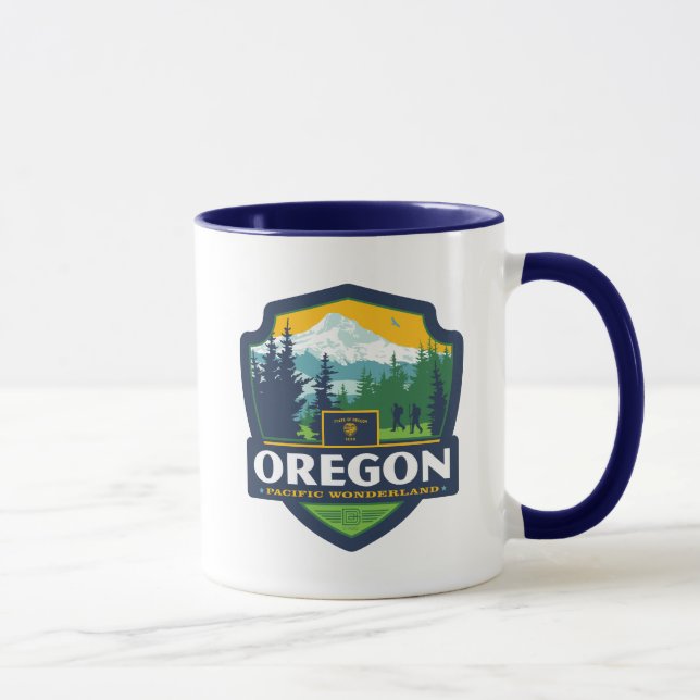 Caneca Orgulho Estatal | Oregon (Direita)