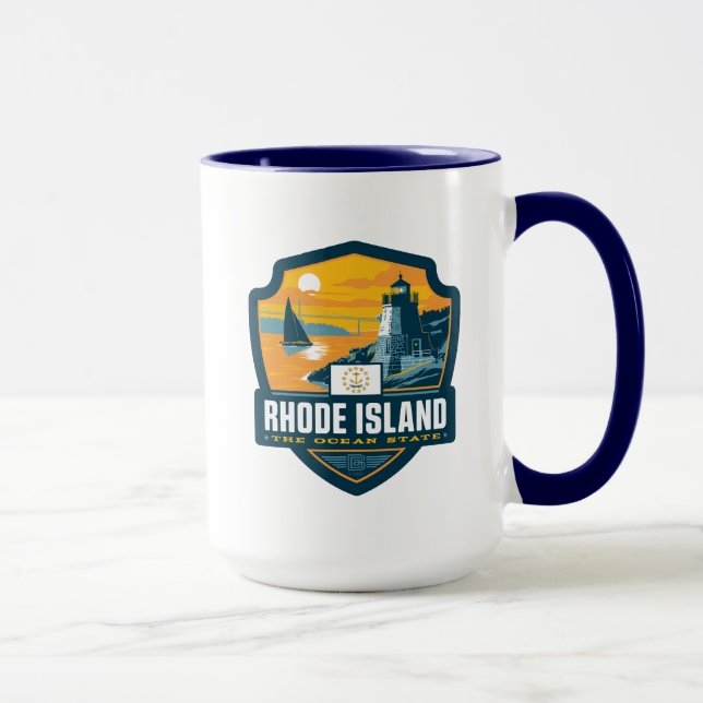 Caneca Orgulho Estatal | Rhode Island (Direita)