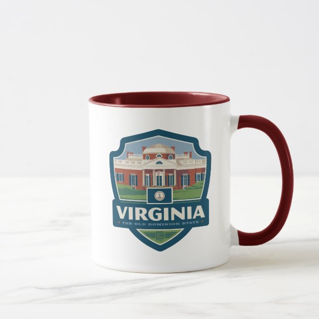 Caneca Orgulho Estatal | Virgínia (Direita)