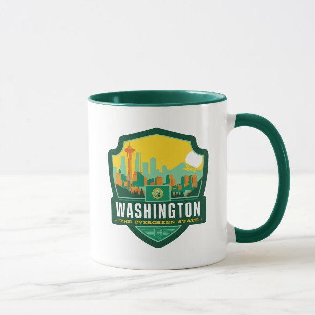 Caneca Orgulho Estatal | Washington (Direita)