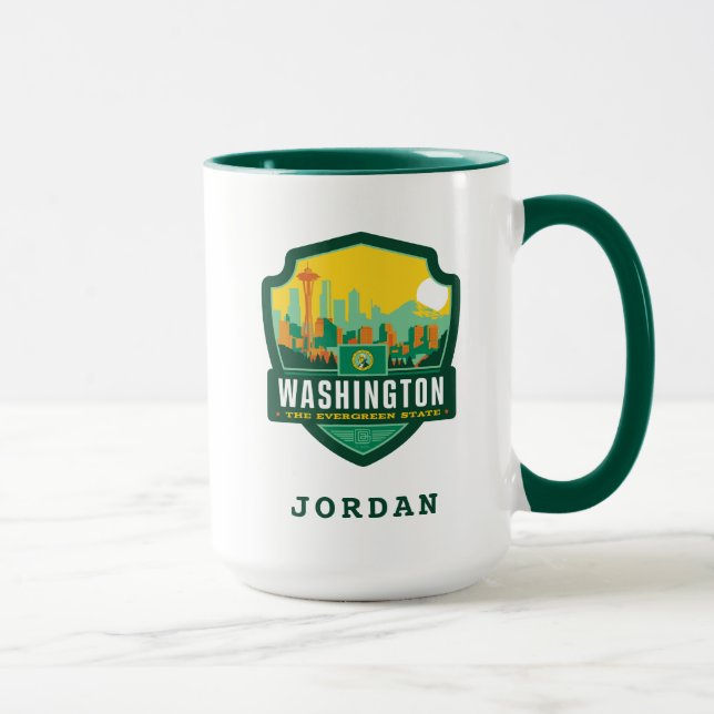 Caneca Orgulho Estatal | Washington (Direita)