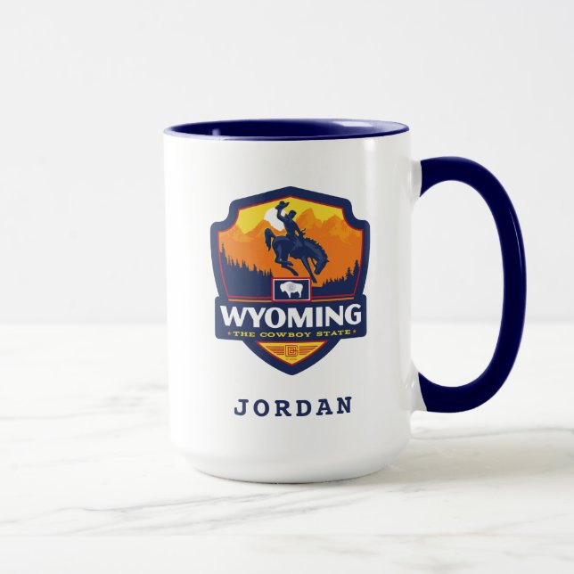 Caneca Orgulho Estatal | Wyoming (Direita)