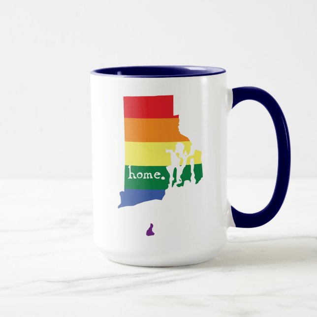 Caneca Orgulho gay| Rhode Island (Direita)