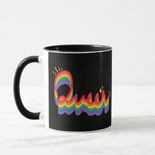 Caneca Orgulho LGBT+. Amor queer.