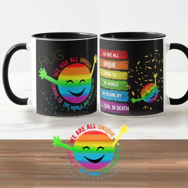 CANECA ORGULHO LGBT ENORME (HUG LGBT PRIDE Sunshine Mug)