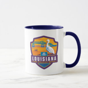 Caneca Orgulho   Louisiana do estado