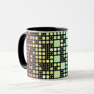Caneca Orgulho Neurogênero Geométrico Groovy Funky Retrô
