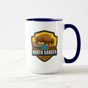Caneca Orgulho   North Dakota do estado