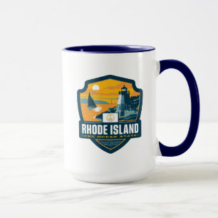 Caneca Orgulho   Rhode do estado - ilha