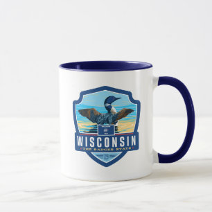 Caneca Orgulho   Wisconsin do estado