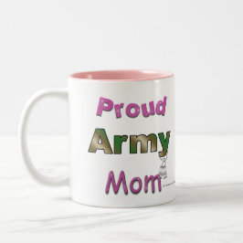 Caneca orgulhosa da mamã do exército