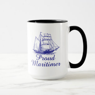 Caneca orgulhosa do chá do café de Maritimer Nova