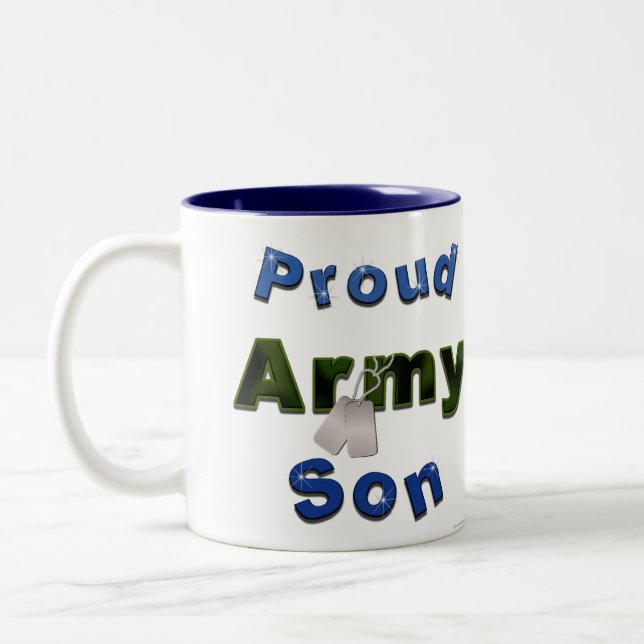 Caneca orgulhosa do filho do exército (Esquerda)