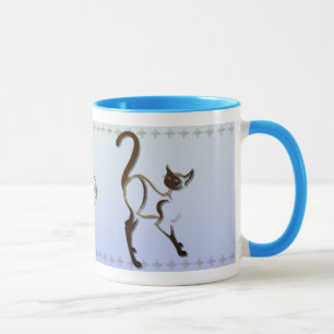 Caneca orgulhosa do gato Siamese