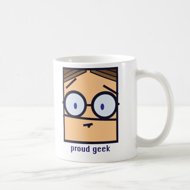 caneca orgulhosa do geek (Direita)