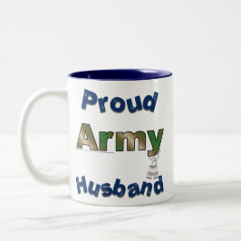 Caneca orgulhosa do marido do exército