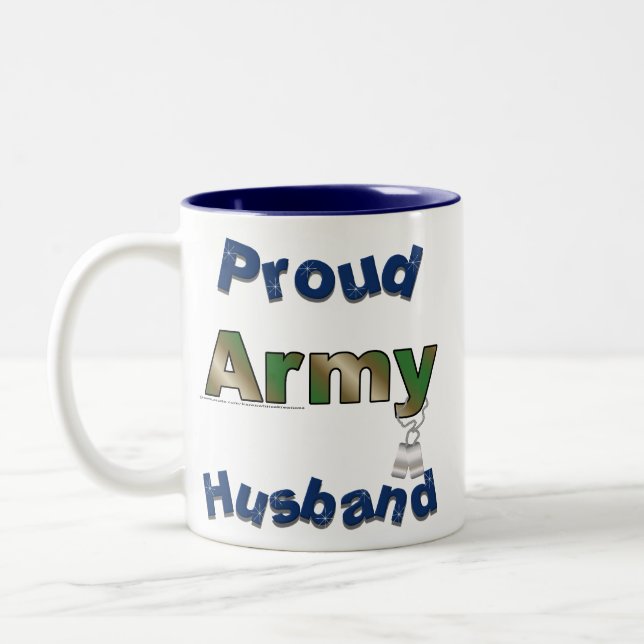 Caneca orgulhosa do marido do exército (Esquerda)