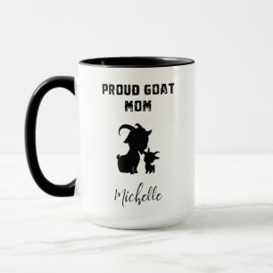 Caneca Orgulhosa Mãe de Cabra Fazenda Amante de Animais M