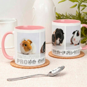 Caneca Orgulhosa Mãe de Porquinho-da-Índia Colagem de Fot