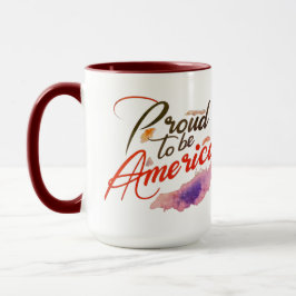 Caneca "Orgulhoso de ser americano.