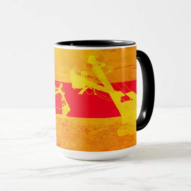 Caneca Orgulhoso de ser um Engenheiro em operação, MUG CO (Frente Esquerda)