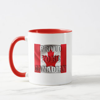 Caneca Orgulhoso por ser Canadense - Design de Bandeira P