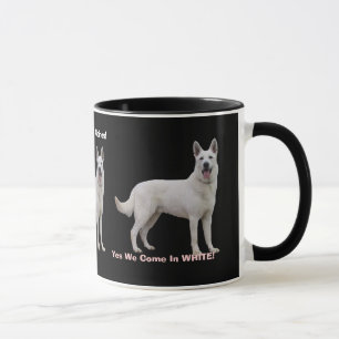 Caneca Orgulhoso ser um german shepherd branco!